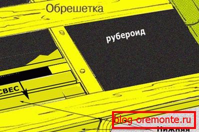 Мантаж профнасціл на старое руберойдавай пакрыццё