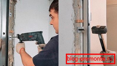 Робім адтуліны пры дапамозе перфаратара