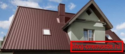 Дах з апорнага профнасціл