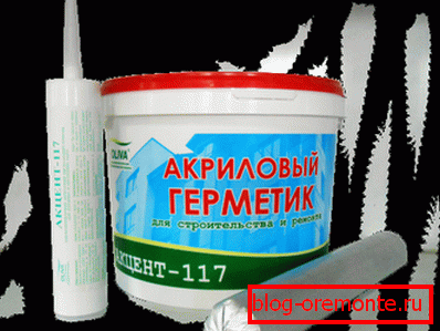 Акрылавы герметык для заладкі швоў у бетоне Акцэнт 117