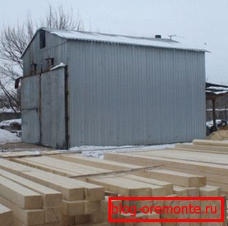 Ангар з сушыльнай устаноўкай Ангар з сушыльнай устаноўкай