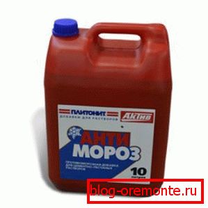 Антиморозная дабаўка для бетону Антиморозная дабаўка для бетону