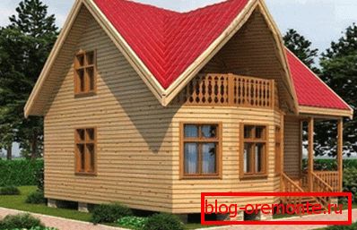 Брусовой дом 7х7 метраў - няма неабходнасці ў знешнім аздабленні Брусовой дом 7х7 метраў - няма неабходнасці ў знешнім аздабленні