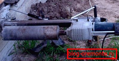 Бурэнне падмурка з дапамогай алмазнай каронкі Бурэнне падмурка з дапамогай алмазнай каронкі