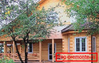 Прыватны дом з клеенага бруса Прыватны дом з клеенага бруса