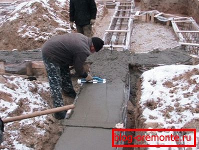 Часта бетонныя працы даводзіцца ажыццяўляць зімой. Часта бетонныя працы даводзіцца ажыццяўляць зімой.