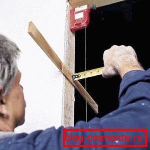 Разметка робіцца пры дапамозе вымяральніка Разметка робіцца пры дапамозе вымяральніка