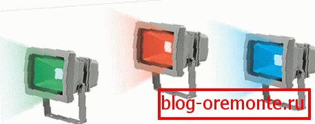 Каляровыя святлодыёдныя пражэктары
