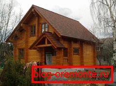 Дачны домік можна пабудаваць з тонкага бруса. Дачны домік можна пабудаваць з тонкага бруса.