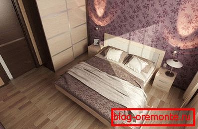 Для маленькіх спальняў лепш абраць светлы ламінат