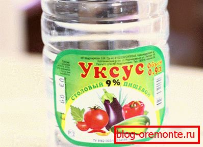 Дадайце ў ваду воцат