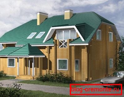 Дом з бруса - тыпавы праект