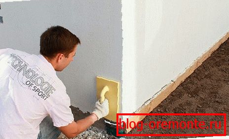 Фасадная тынкоўка па пенапластам і Пеноплекс