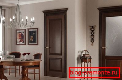 Філянговыя дзверы: з шкленнем і без