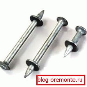 Цвікі для бетону з цэнтруючай шайбай