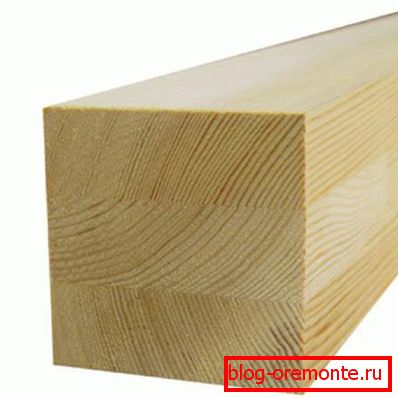 Клеены брус, памерамі 150 на 150 мм.