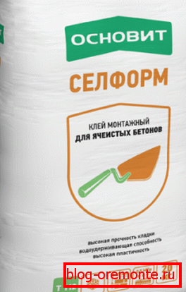 Клей для газабетону. Клей для газабетону.