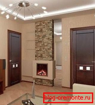 Выкарыстоўваем цёмна-карычневыя дзверы ў аздабленні памяшкання Выкарыстоўваем цёмна-карычневыя дзверы ў аздабленні памяшкання