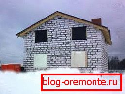 Аматарскае фота будынка створанага на аснове газобетонных матэрыялаў Аматарскае фота будынка створанага на аснове газобетонных матэрыялаў