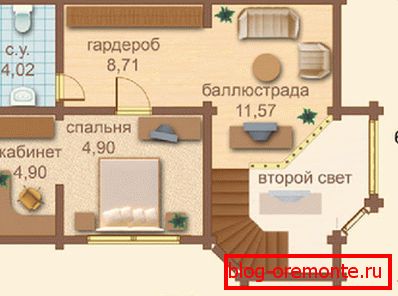 Максімальна прадуманы план другога паверха. Максімальна прадуманы план другога паверха.