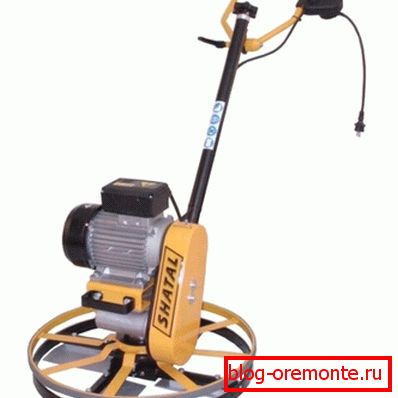 Машына для заціркі бетону паблізу сцен
