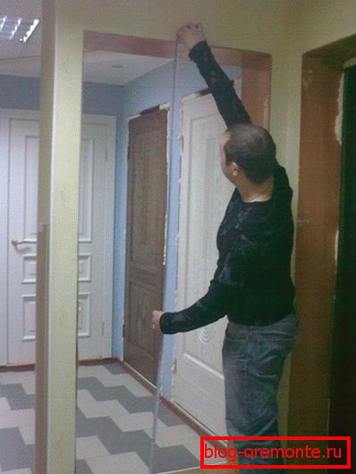 Замер дзвярнога праёму міжпакаёвыя дзверы вышыня