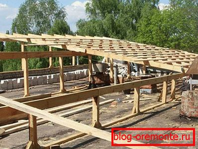 Мантаж аднасхільным даху на плоскай даху