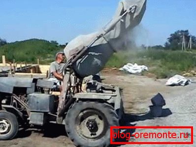 Не кожны можа паказаць самаробныя бетонамяшалкі такога тыпу
