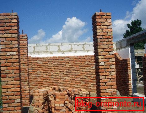 Абліцоўванне чырвоным рабочым цэглай