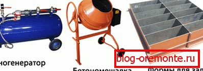 Абсталяванне для вырабу пенабетону Абсталяванне для вырабу пенабетону