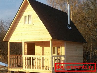 Адзін з рэалізаваных праектаў - акуратная і чысценькая лазня з тэрасай і мансардай Адзін з рэалізаваных праектаў - акуратная і чысценькая лазня з тэрасай і мансардай