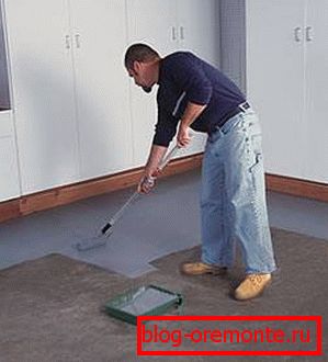 Афарбоўванне бетоннай падставы