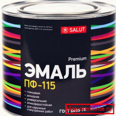 ПФ-115 выдатна трымаецца на бетоне. ПФ-115 выдатна трымаецца на бетоне.