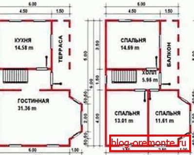 План будынка неабходны для правядзення падліку матэрыялаў.