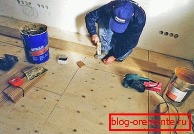 Падрыхтоўка падлогі да кладкі ламінату
