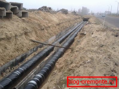 Прымяненне вырабаў для пракладкі цеплатрас. Прымяненне вырабаў для пракладкі цеплатрас.