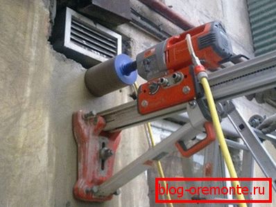 Прафесійнае абсталяванне для свідравання адтулін у бетоне Прафесійнае абсталяванне для свідравання адтулін у бетоне