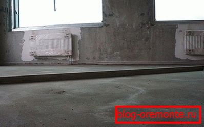 Праверка роўнасці бетоннай падлогі