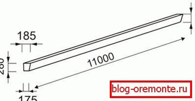 Схема - жалезабетонная стойка СВ110 - 5 Схема - жалезабетонная стойка СВ110 - 5