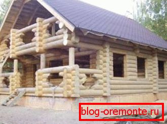 Шыкоўны асабняк з ацыліндраванага бервяна - зроблены з бруса каштуе танней Шыкоўны асабняк з ацыліндраванага бервяна - зроблены з бруса каштуе танней