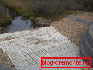 Стварэнне дарожак або падыходаў да аб'ектаў размешчаных на нестабільнай і падатлівым грунце