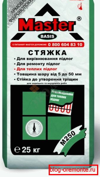 Сухая сумесь для цёплай падлогі Сухая сумесь для цёплай падлогі