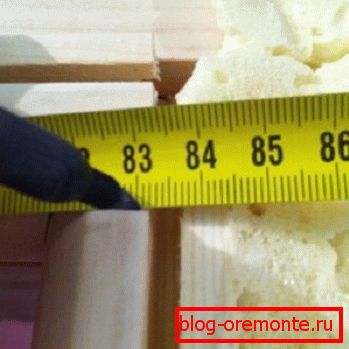Замер папярочнай планкі