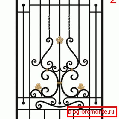 Запаўненне рамы каванымі элементамі Запаўненне рамы каванымі элементамі