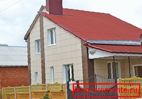 Жылы дом, аздоблены керамаграніту